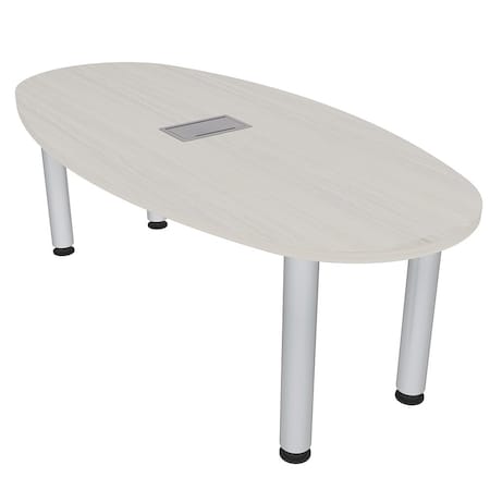 Skutchi Designs 33.5 in W, 59.5 in L, 29 in H, Engineered Wood Top, Ivory H-BOVL-3460-PT-26-EL